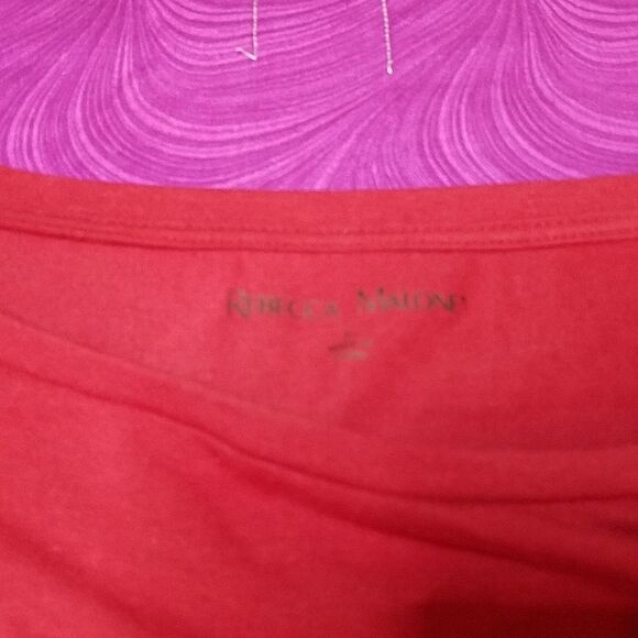 Rebecca Malone red size large shirt NWT - Picture 3 of 5